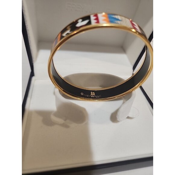RARE Frey Wille Spirit of Africa enamel and gold-plated bracelet size S small - Picture 5 of 6